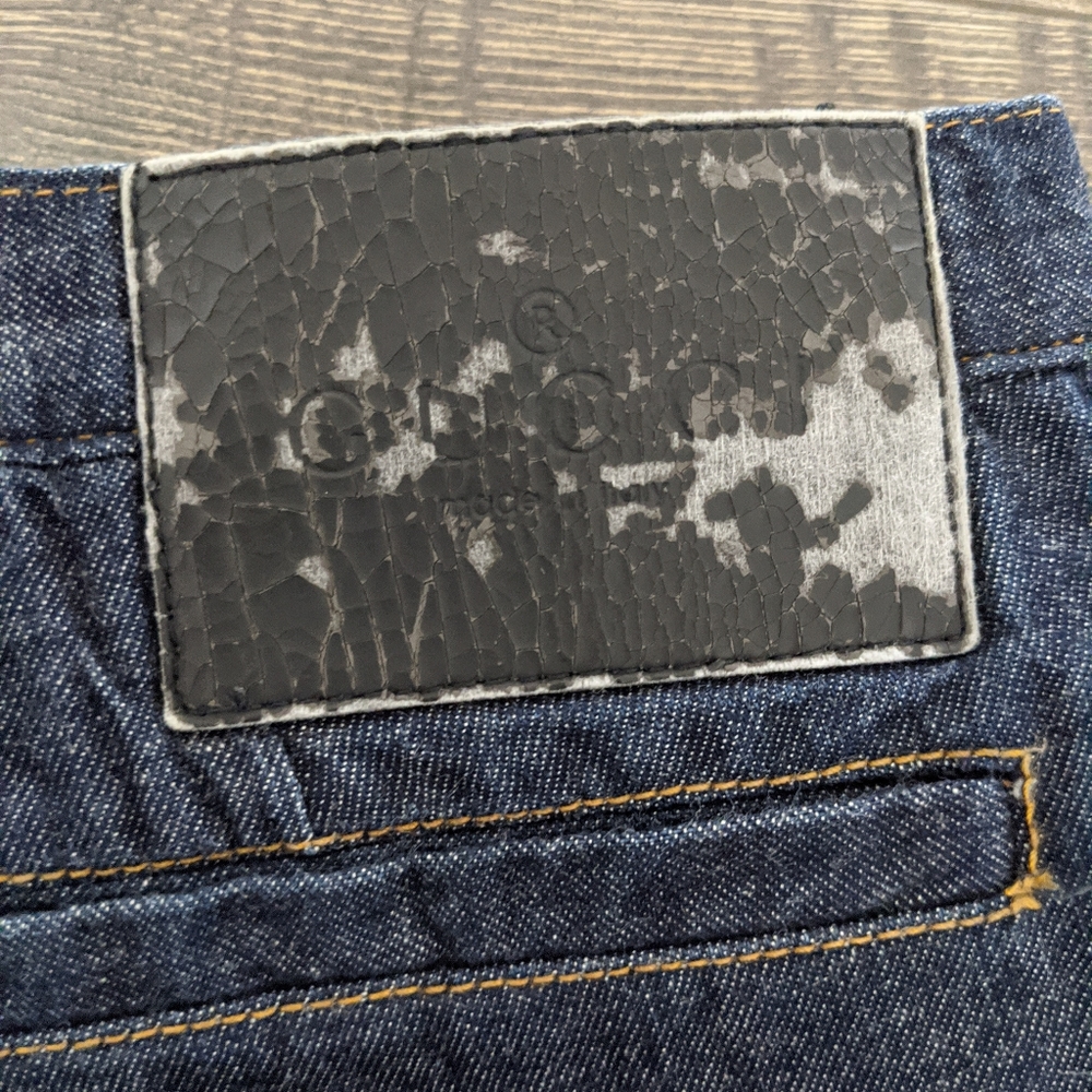 Zamasport for Gucci Dark Wash Tapered Mid-rise Jeans With Bow Detail - Picture 3 of 7